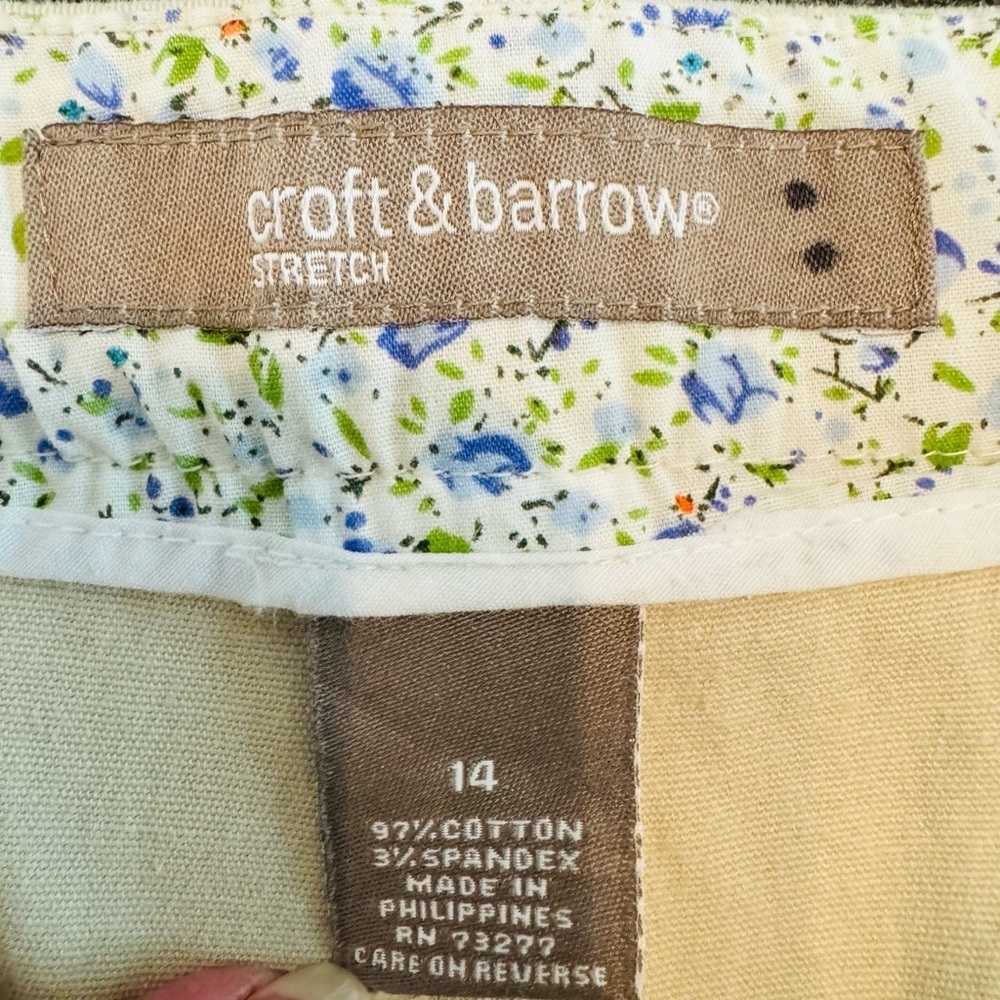 Croft & Barrow Chino’s, Stone Color, Women’s size 14, - Picture 4 of 13